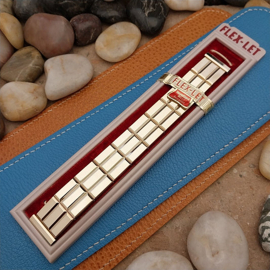 1956 10k Gold-Filled Flex-Let Beau Brummel 19mm nos Vintage Watch Band