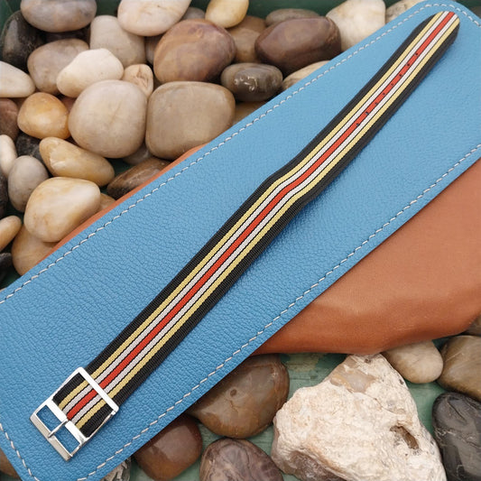 Vintage 18mm Perlon 1960s Reversible Classic Single Pass NOS Unused Watch Strap