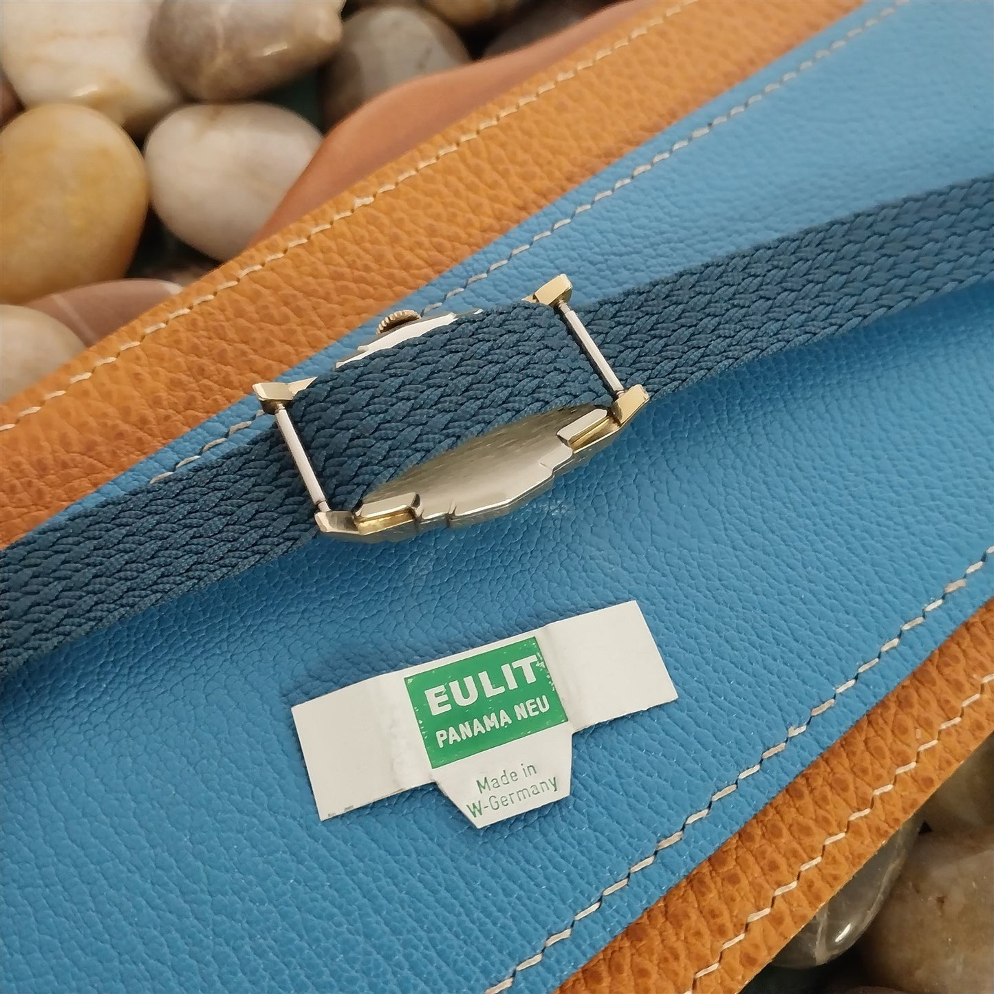 16mm Thick Perlon Braided Unused Classic Single Pass 1960s Vintage Watch Band