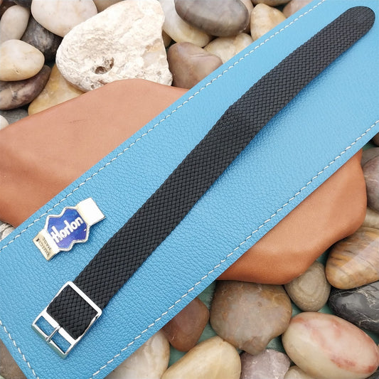 Vintage 18mm Braided Perlon Classic Single Pass Unused 1960s Field Watch Band