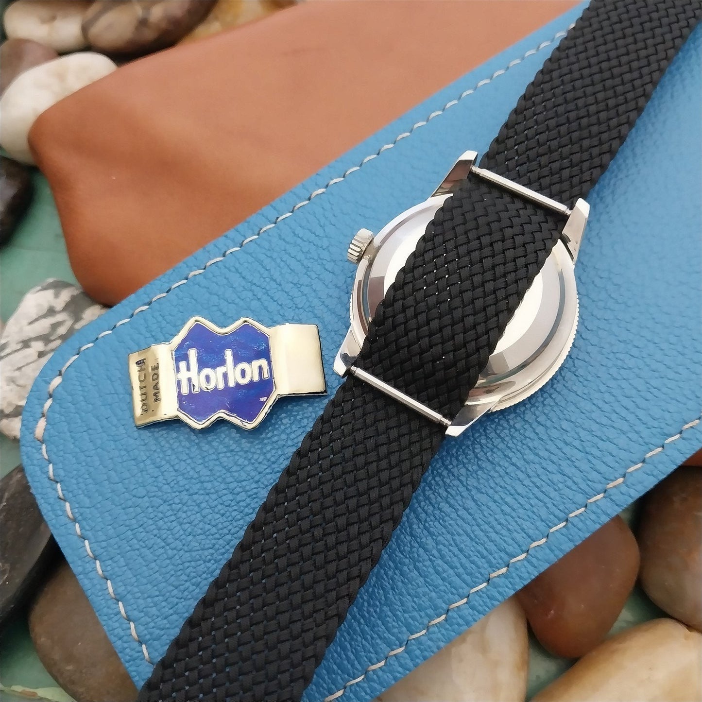 Vintage 18mm Braided Perlon Classic Single Pass Unused 1960s Field Watch Band