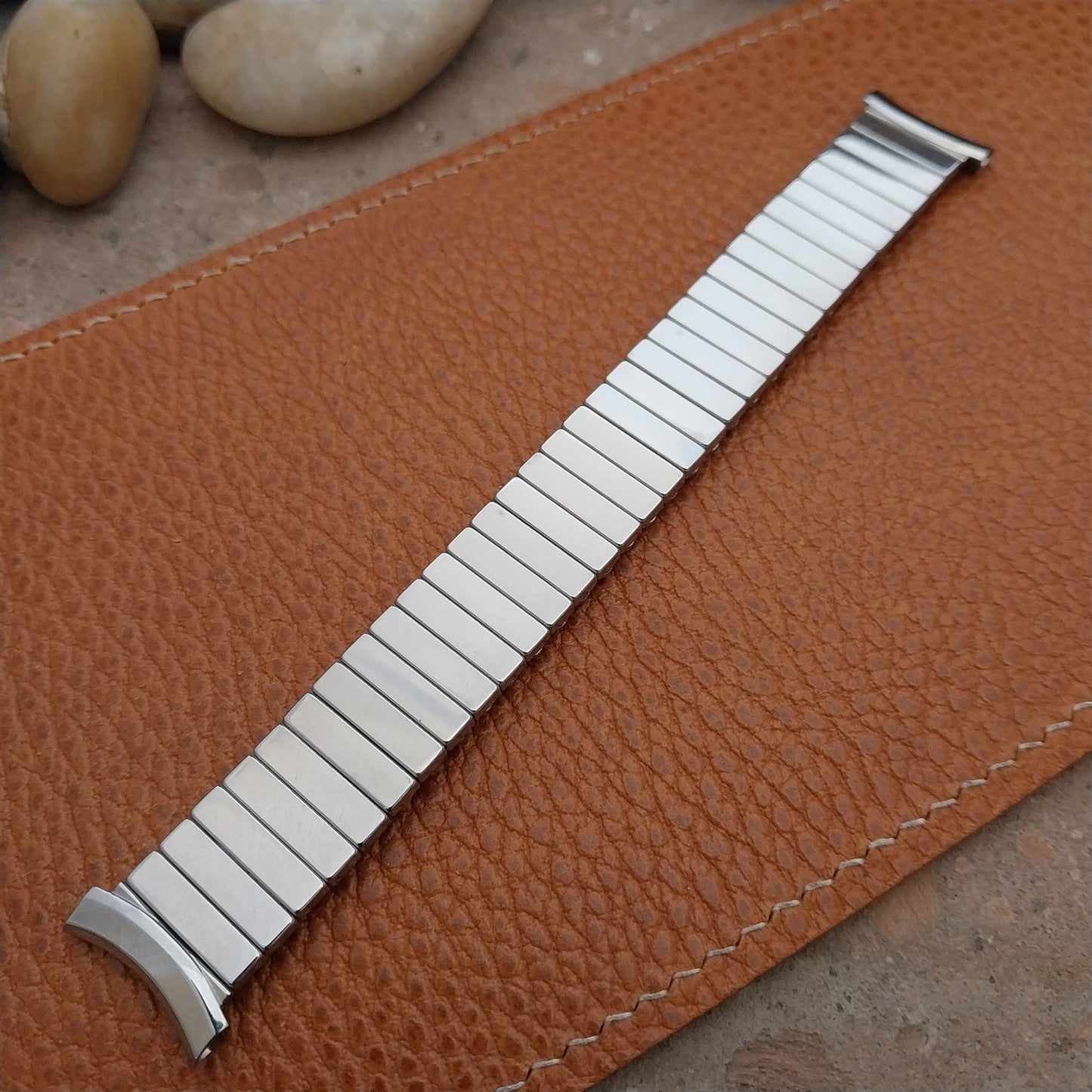 19mm 18mm Kreisler Stainless Steel Expansion Unused 1960s Vintage Watch Band