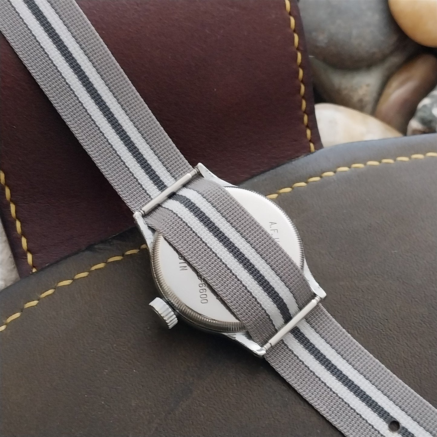 16mm Genuine Perlon Thick German Regimental Military Unused Vintage Watch Band