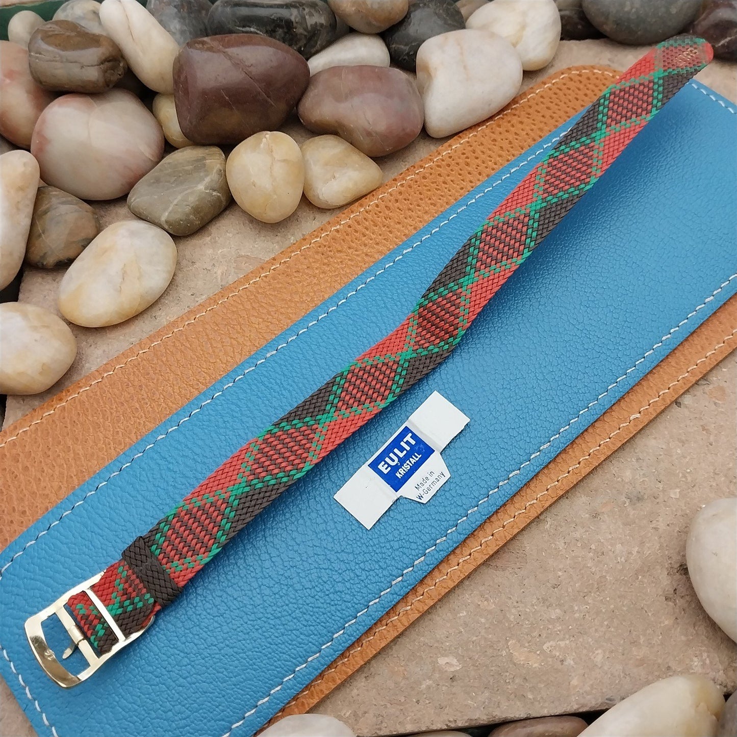 5/8" 16mm Perlon Mesh Dive Watch New Old Stock Argyle Vintage Watch Band