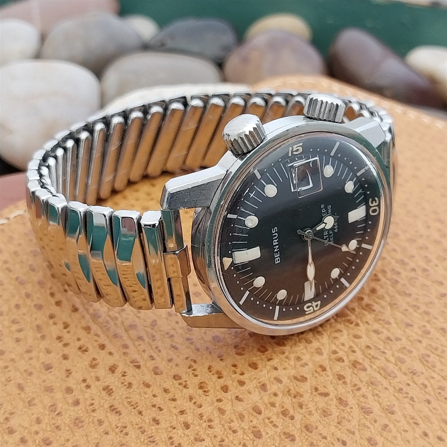 JB Champion USA Stainless Steel Unused 1960s Vintage Watch Band 18mm 16mm 19mm