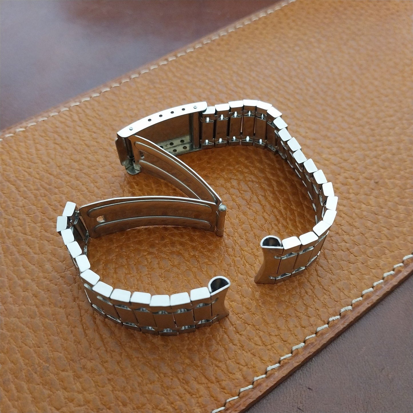 17.2mm 11/16 Stainless Steel nos 1960s Vintage Watch Band Kreisler Stelux