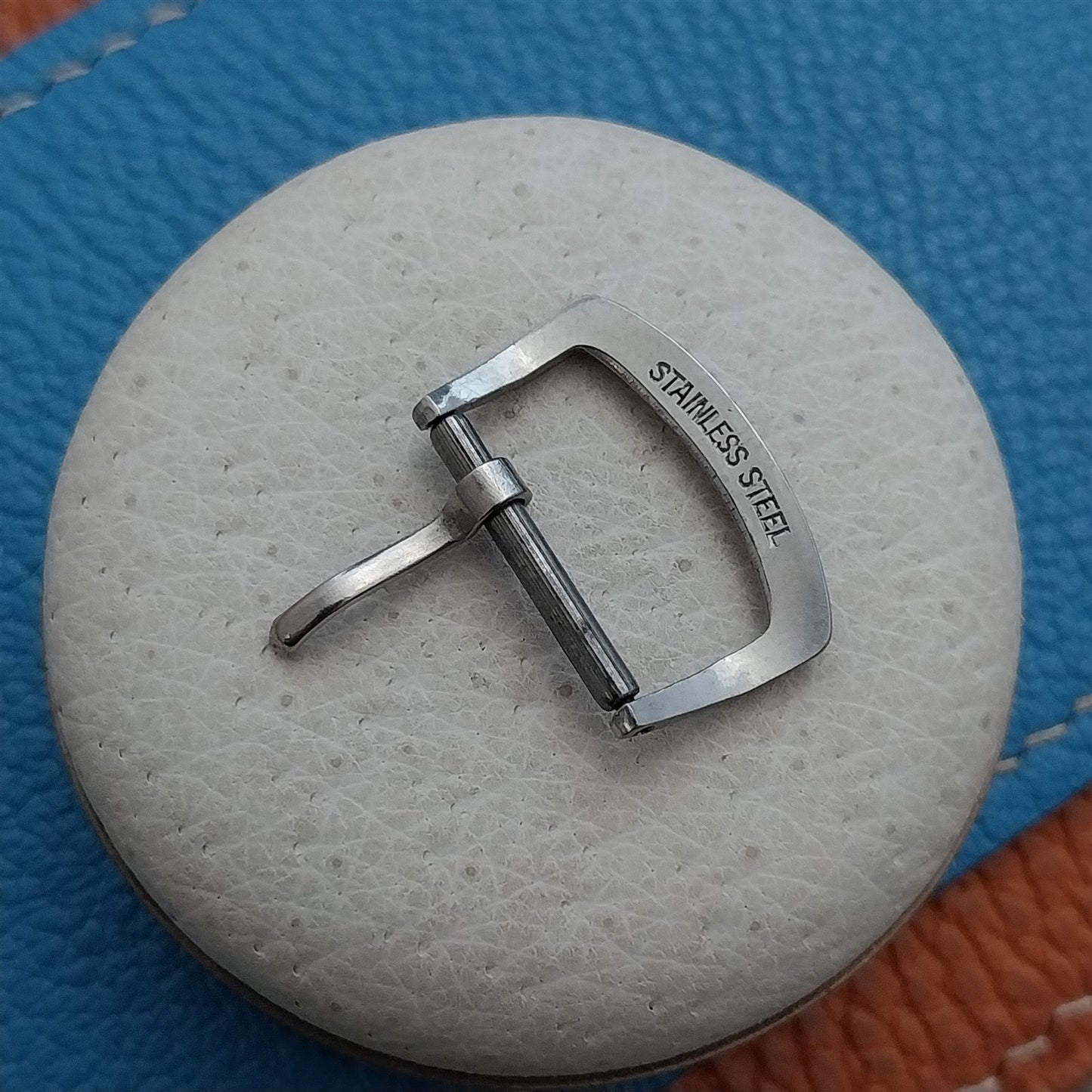 1950s 5/8" 16mm Solid Stainless Steel Classic Unused Vintage Watch Strap Buckle