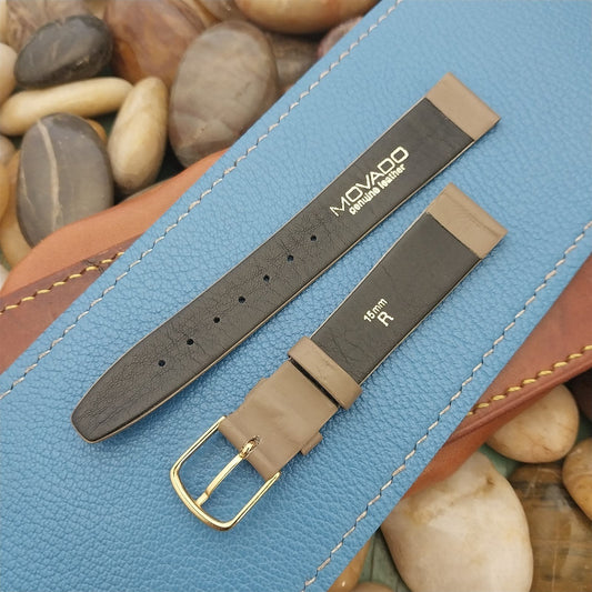 15mm Movado Soft Calfskin Leather Unused nos Vintage Watch Band