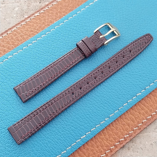 Vintage 12mm Lizard-Grain Leather Hirsch Ricoh Womens Unused Classic Watch Strap