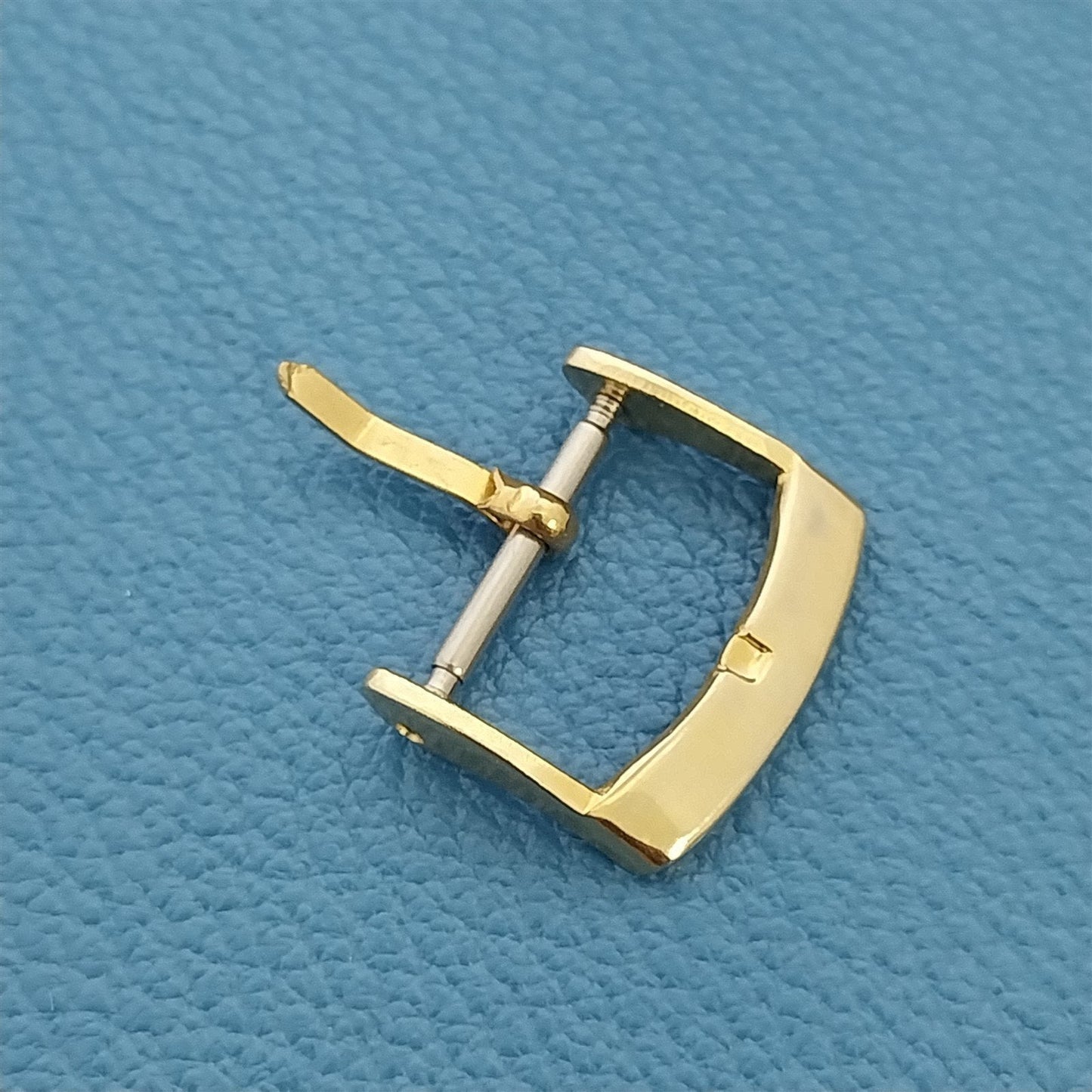 16mm Classic Gold-Plated Unused Vintage Watch Band Buckle nos