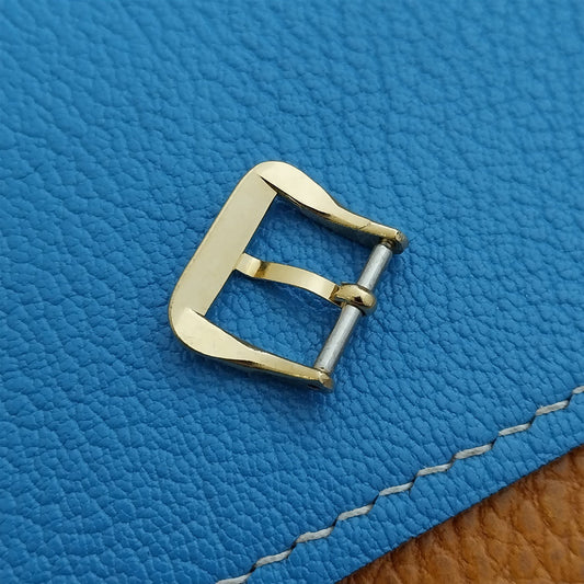 Vintage 14mm DeLuxe USA-Made Gold-Tone Unused Classic Watch Strap Buckle