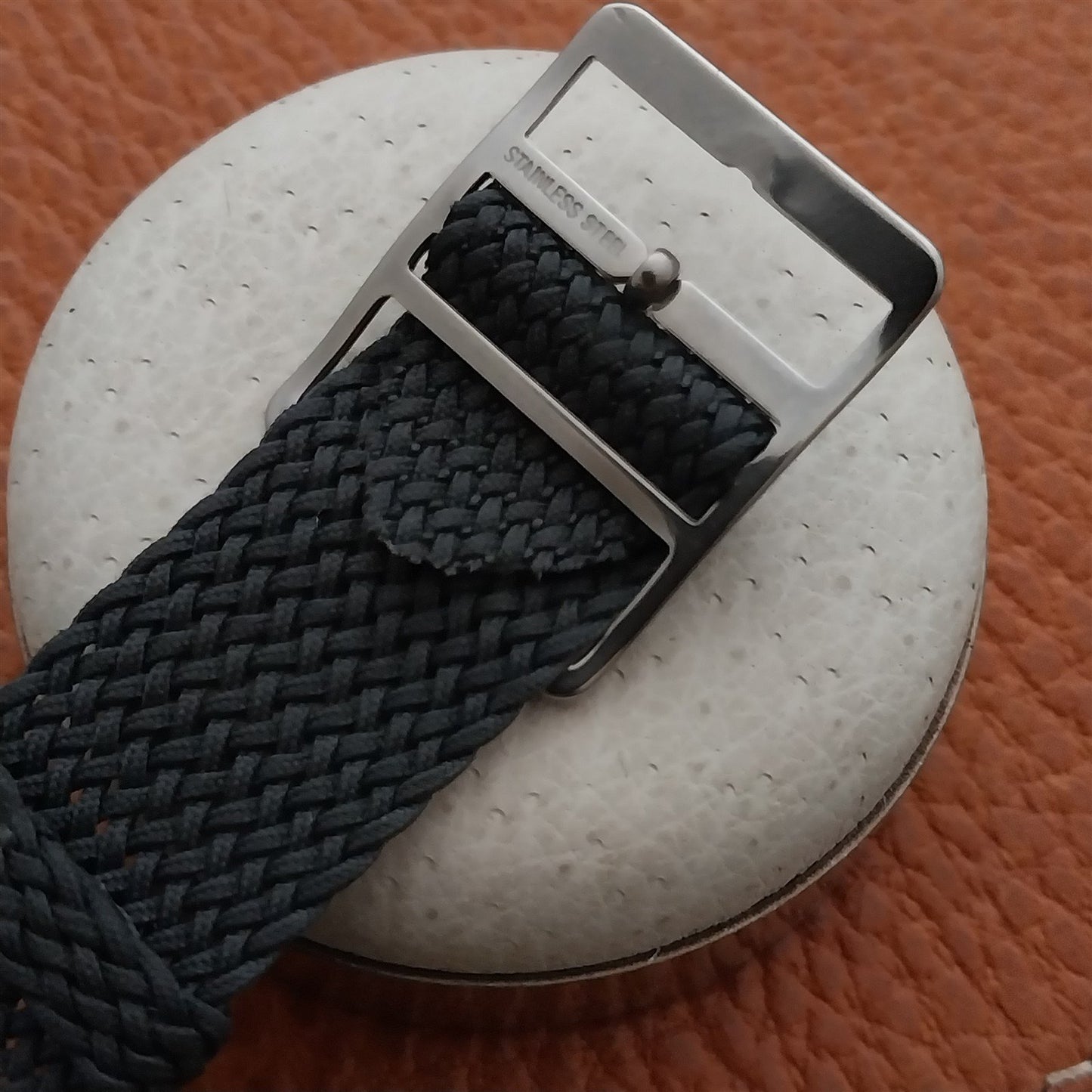 18mm Stainless Steel Buckle for Nylon Perlon Single Pass Watch Strap