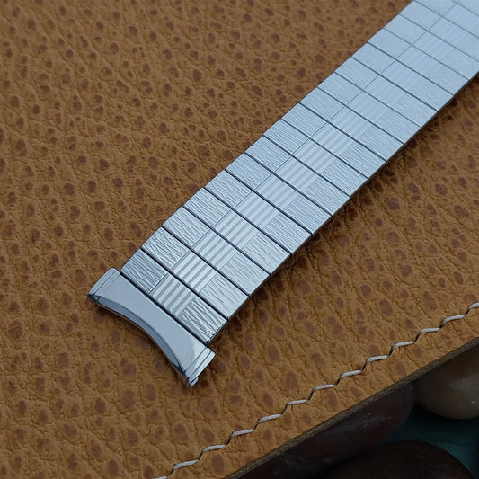 19mm 18mm 16mm Bulova 1970s Vintage Watch Band Stainless Steel Expansion NOS