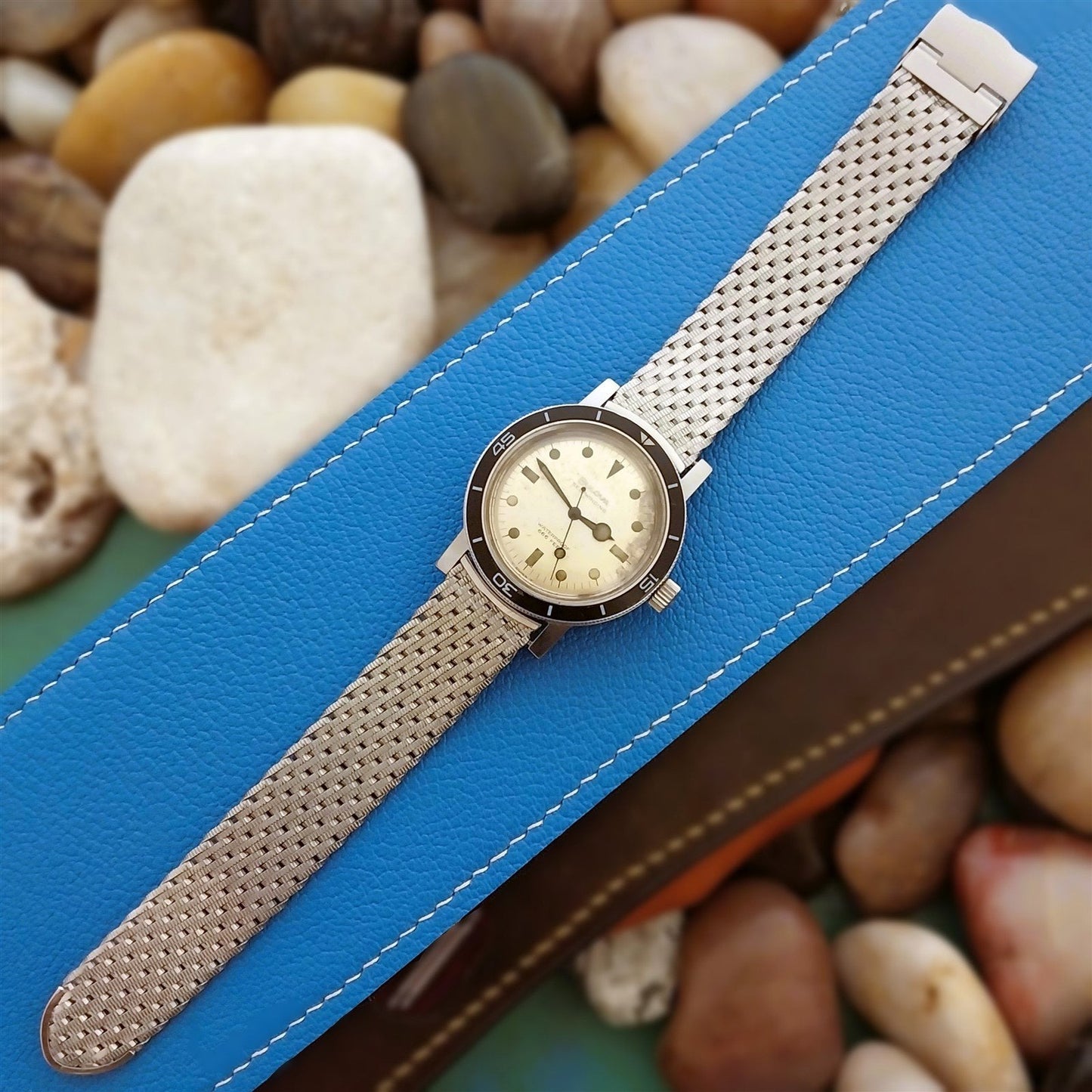 17.2mm Classic Stainless Steel Braided Mesh Kreisler Unused Vintage Watch Band