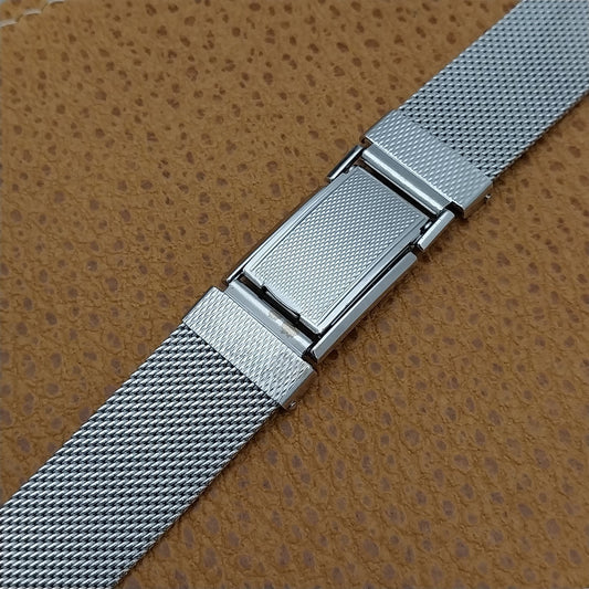 19mm 18mm 16mm Long Stainless Steel Mesh nos Unused Vintage Watch Band
