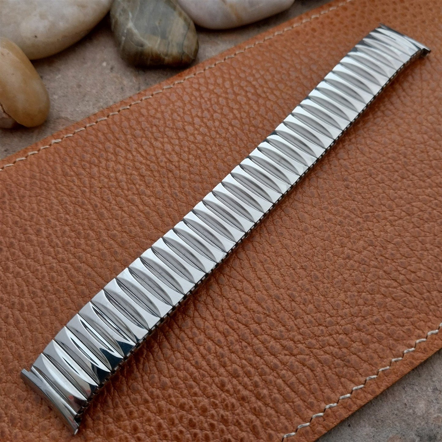19mm 18mm 16mm Forstner Stainless Steel Stretch Unused 1950s Vintage Watch Band