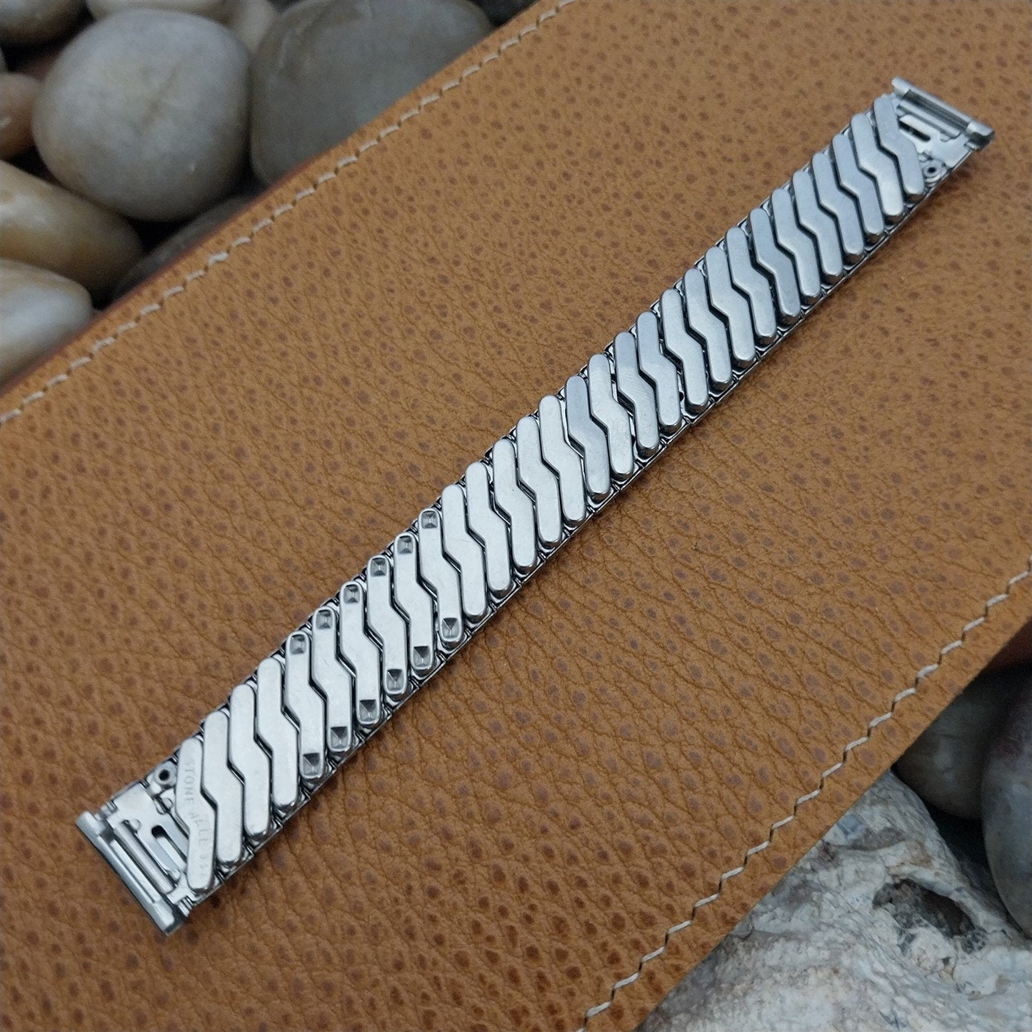 5/8" 1950s Vintage Stainless Steel Stonewall Classic Expansion Unused Watch Band
