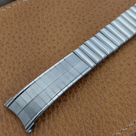 1960s 3/4" Gemex Stainless Steel Scissor Expansion Unused Vintage Watch Band