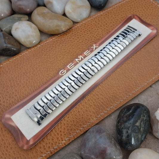 19mm 18mm Stainless Steel Expansion Gemex USA 1950s Unused Vintage Watch Band