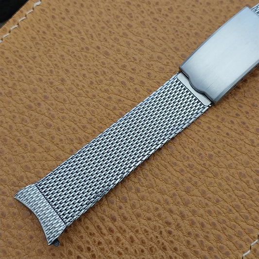19mm Stainless Steel Mesh Gemex Classic Unused nos 1960s Vintage Watch Band
