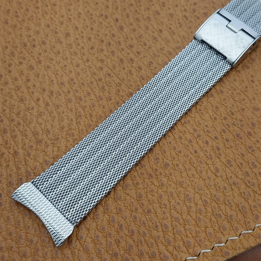 17mm 18mm 19mm Stainless Steel Mesh Hadley USA Unused 1960s Vintage Watch Band