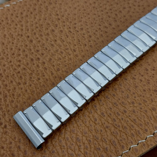 1960 Flex-Let USA Stainless Steel Classic Expansion 17mm Vintage Watch Band nos