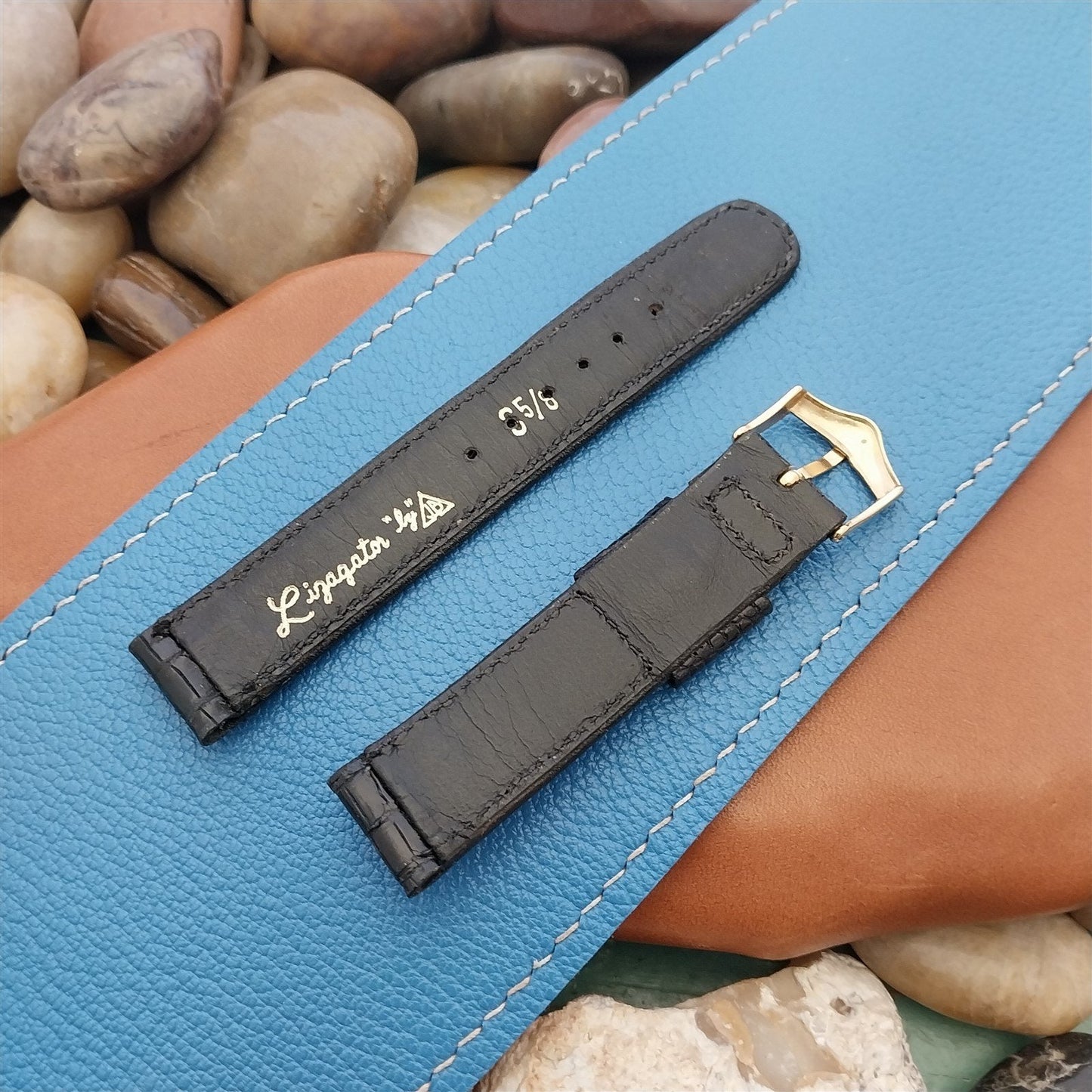 Classic JB Champion USA Short 5/8" Lizagator nos Unused 1960s Vintage Watch Band