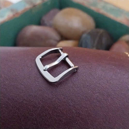 Vintage 13mm Stainless Steel nos Unused 1950s-1960s Classic Watch Band Buckle