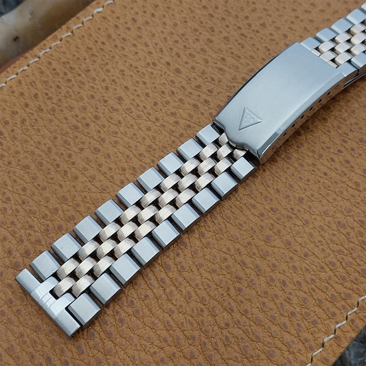19mm JB Champion Stainless Steel & Gold Bullet Link Unused Vintage Watch Band