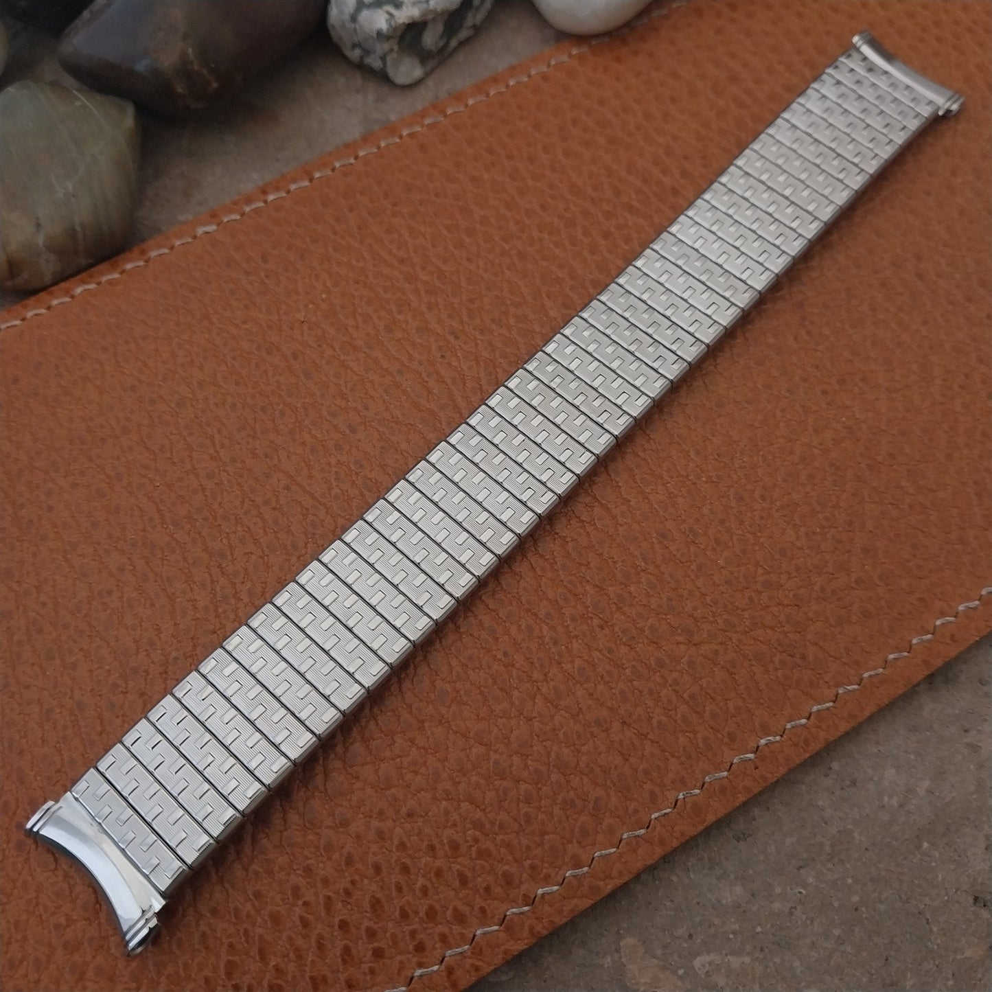 Vintage 19mm 18mm 17mm Kreisler Stainless Steel Classic Stretch Watch Band