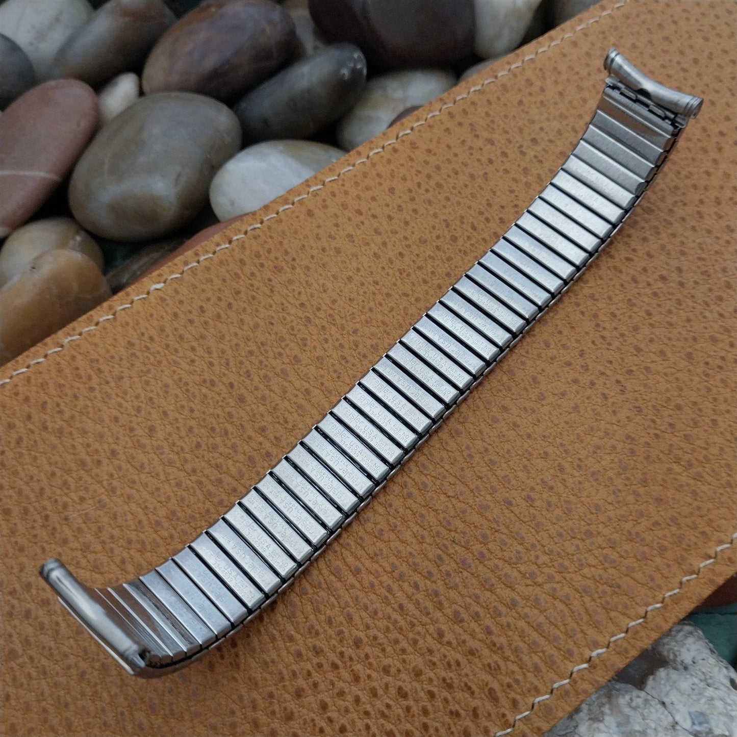 Kreisler 19mm 18mm 17mm Stainless Steel Long nos DuraFlex 60s Vintage Watch Band