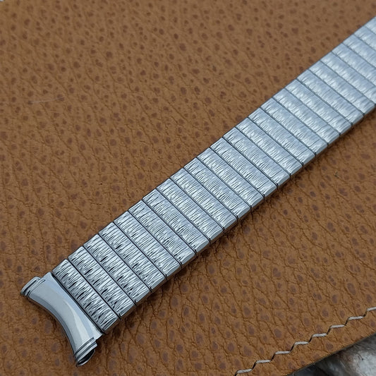 Kreisler 19mm 18mm 17mm Stainless Steel Long DuraFlex nos 60s Vintage Watch Band