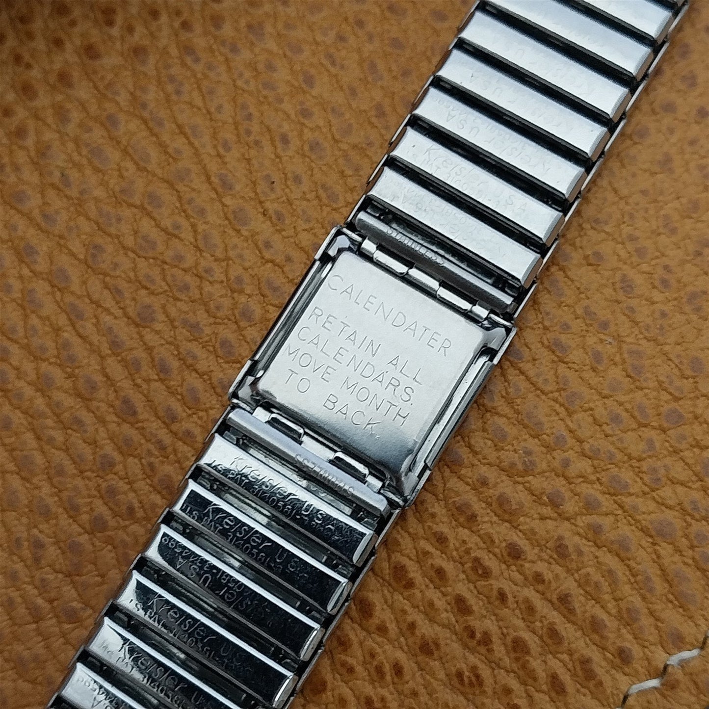 Kreisler 19mm 18mm 17mm Stainless Steel Photo DuraFlex 1969 Vintage Watch Band