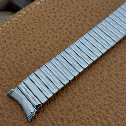 Kreisler 19mm 18mm Stainless Steel Long DuraFlex nos 1960s Vintage Watch Band