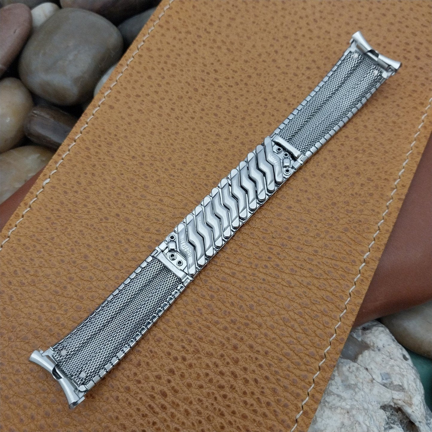 19mm 18mm Kreisler Stainless Steel nos Classic Unused 1960s Vintage Watch Band