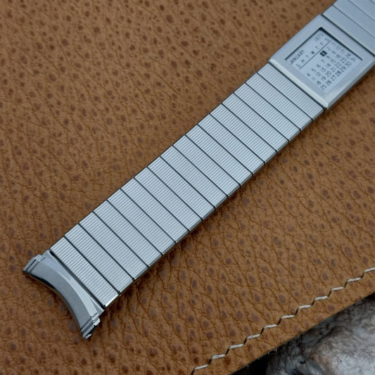 Kreisler USA Made Stainless Steel Calendar DuraFlex 1970 Vintage Watch Band nos