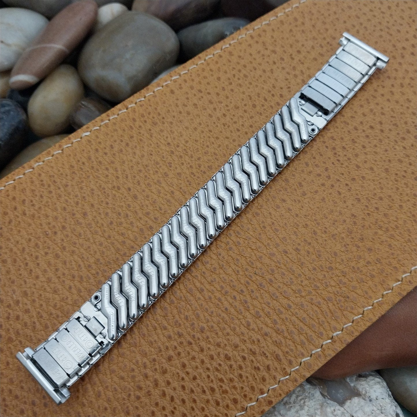 19mm 18mm 16mm 1960s Kreisler USA 10k White Gold-Filled nos Vintage Watch Band