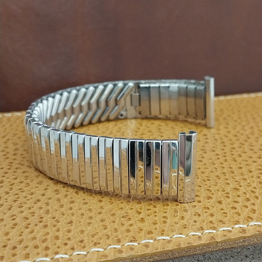 19mm 18mm 16mm 1960s Kreisler USA 10k White Gold-Filled nos Vintage Watch Band