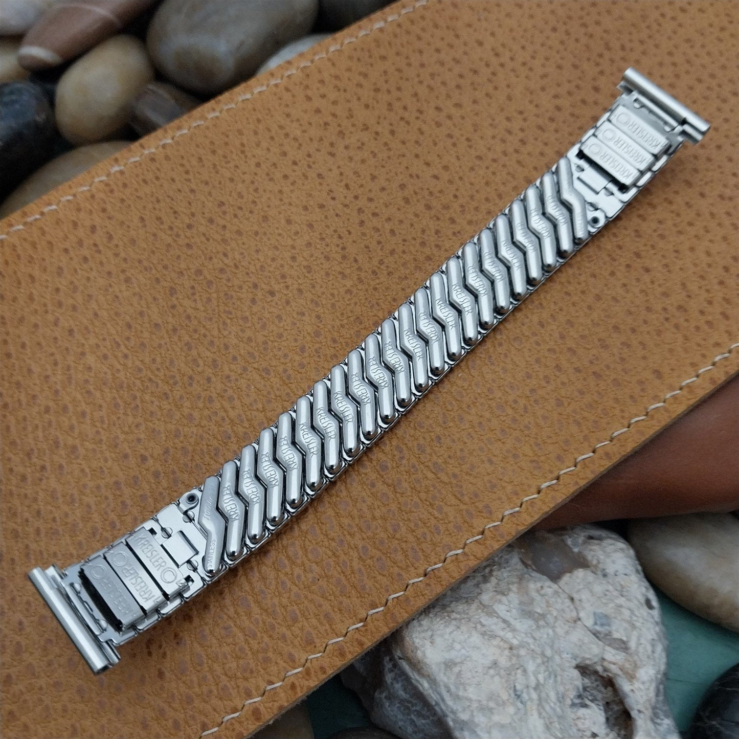 11/16" Kreisler USA Made Stainless Steel Unused Classic 1960s Vintage Watch Band