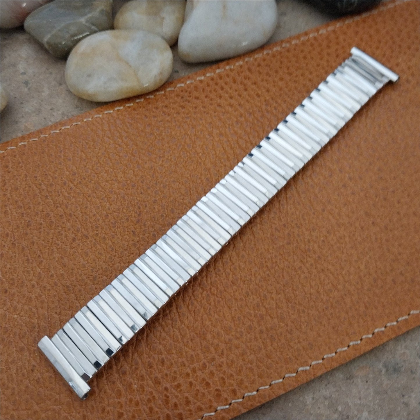 19mm 18mm 17mm 16mm Kreisler 10k White Gold-Filled nos 1950s Vintage Watch Band