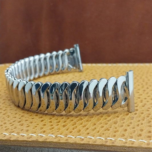 1953 Flex-Let USA Stainless Steel Classic nos Vintage Watch Band 16-19mm