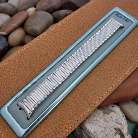 19mm 18mm 17mm White Gold-Fill Kreisler Classic Unused 1960s Vintage Watch Band