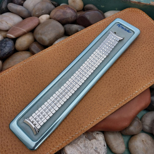 19mm 18mm 17mm 10K White Gold-Filled Kreisler Unused 1960s Vintage Watch Band