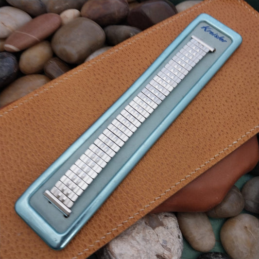 19mm 18mm 17mm 1960s 10k White Gold-Filled Kreisler Unused Vintage Watch Band