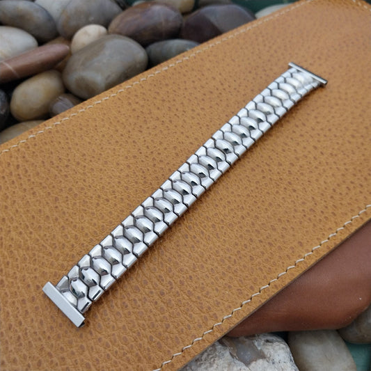 19mm 18mm 16mm Kreisler 14k White Gold-Filled Unused 1950s Vintage Watch Band