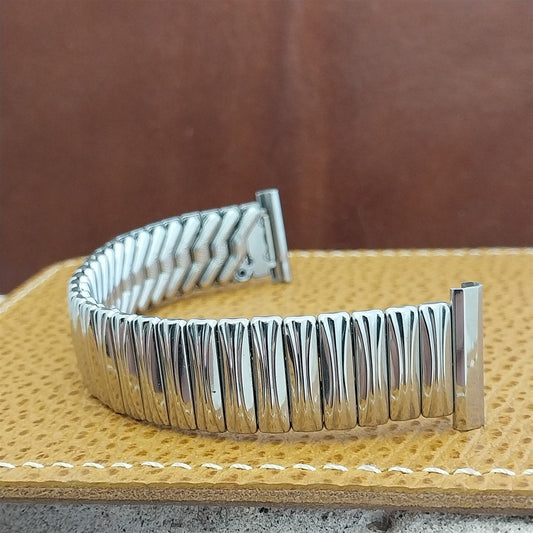 19mm 18mm 16mm Kreisler Short Stainless Steel Expansion 1960s Vintage Watch Band