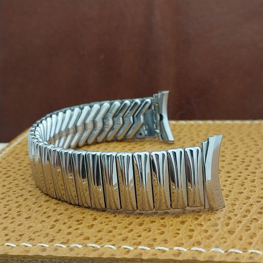19mm 18mm Kreisler Short Stainless Steel Expansion nos 1960s Vintage Watch Band