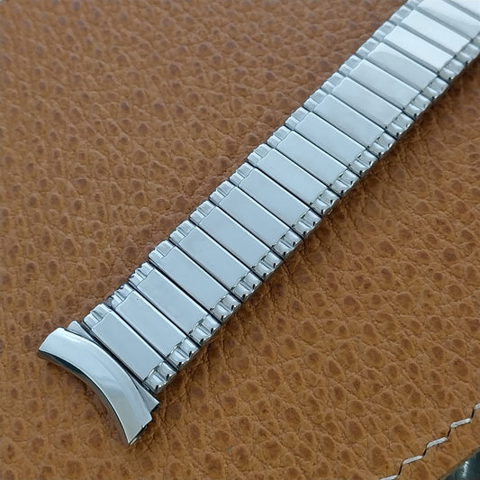Vintage Curved End 19mm 18mm 16mm Kreisler Stainless Long nos 1960s Watch Band