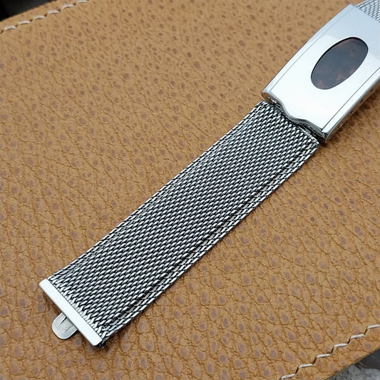 17.2mm Classic Stainless Steel Mesh Kreisler USA Unused 1960s Vintage Watch Band