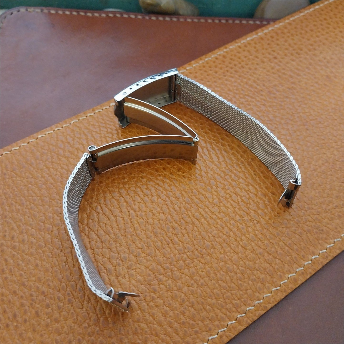 Vintage 17.2mm Stainless Steel Mesh Kreisler USA Classic Unused 1960s Watch Band